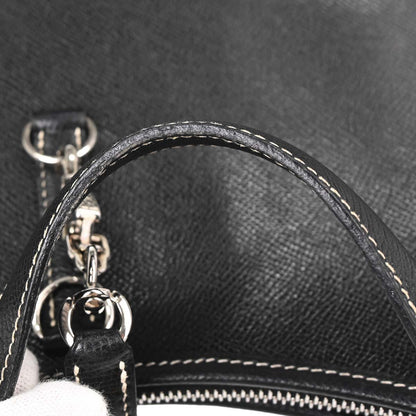 Hermes Black Lisse Trim 31 Shoulder Bag
