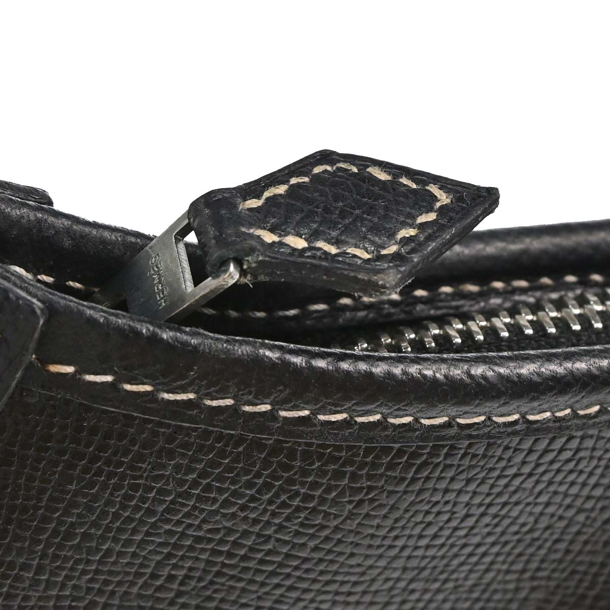 Hermes Black Lisse Trim 31 Shoulder Bag