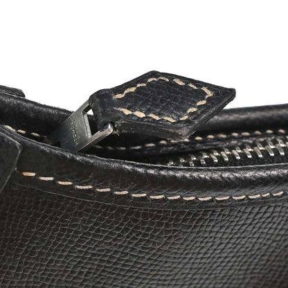 Hermes Black Lisse Trim 31 Shoulder Bag