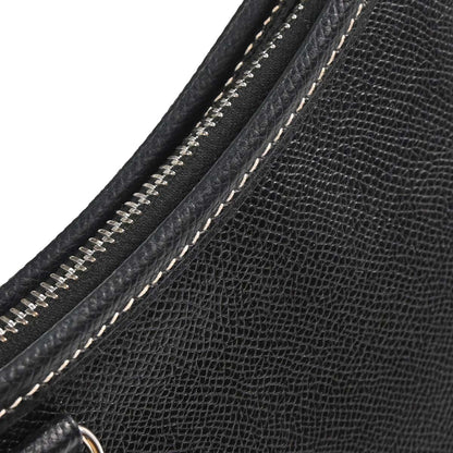 Hermes Black Lisse Trim 31 Shoulder Bag