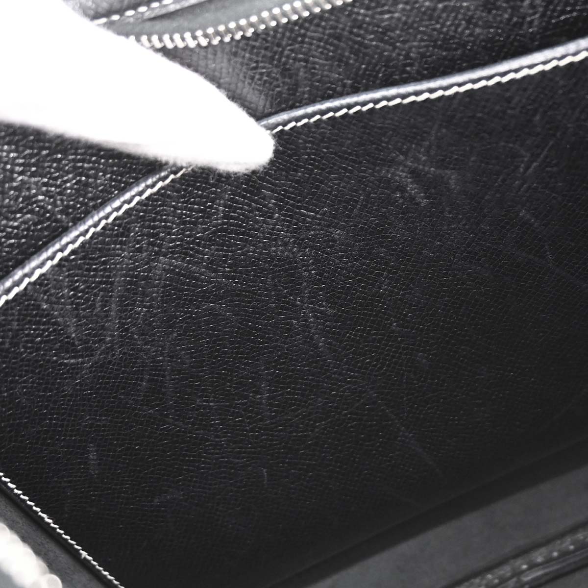 Hermes Black Lisse Trim 31 Shoulder Bag