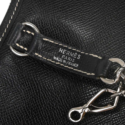 Hermes Black Lisse Trim 31 Shoulder Bag