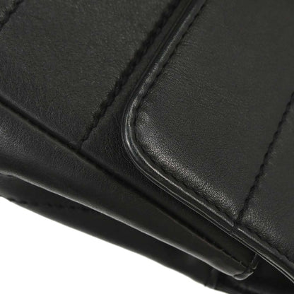 Chanel 2002-2003 Black Lambskin Choco Bar Single Flap Shoulder Bag
