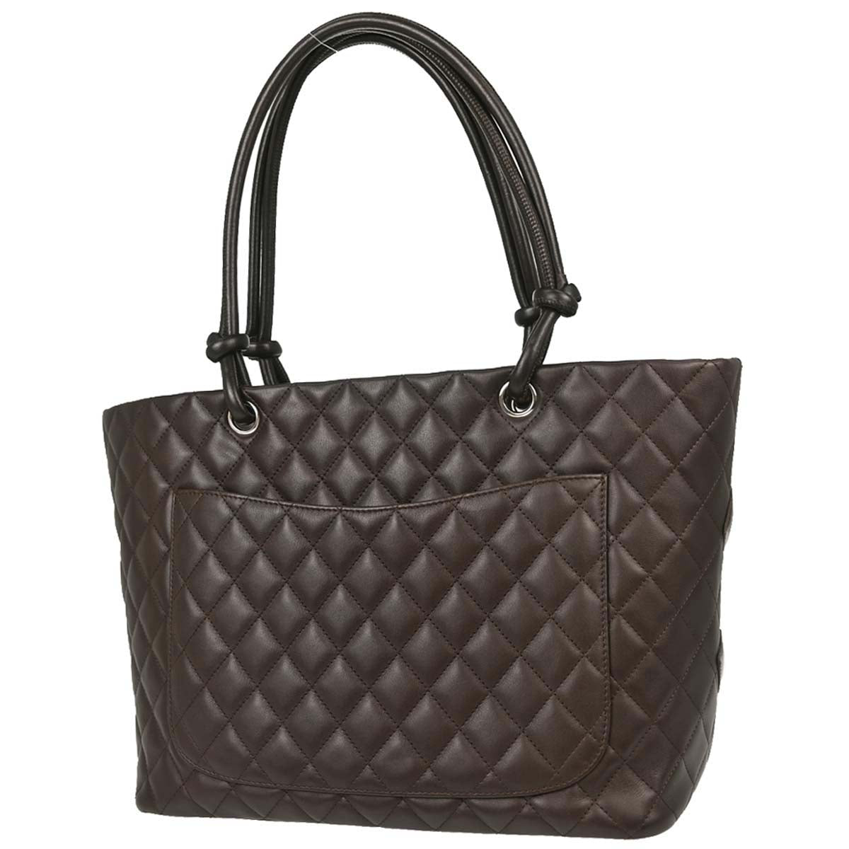 Chanel 2005-2006 Brown Calfskin Cambon Ligne Tote Handbag