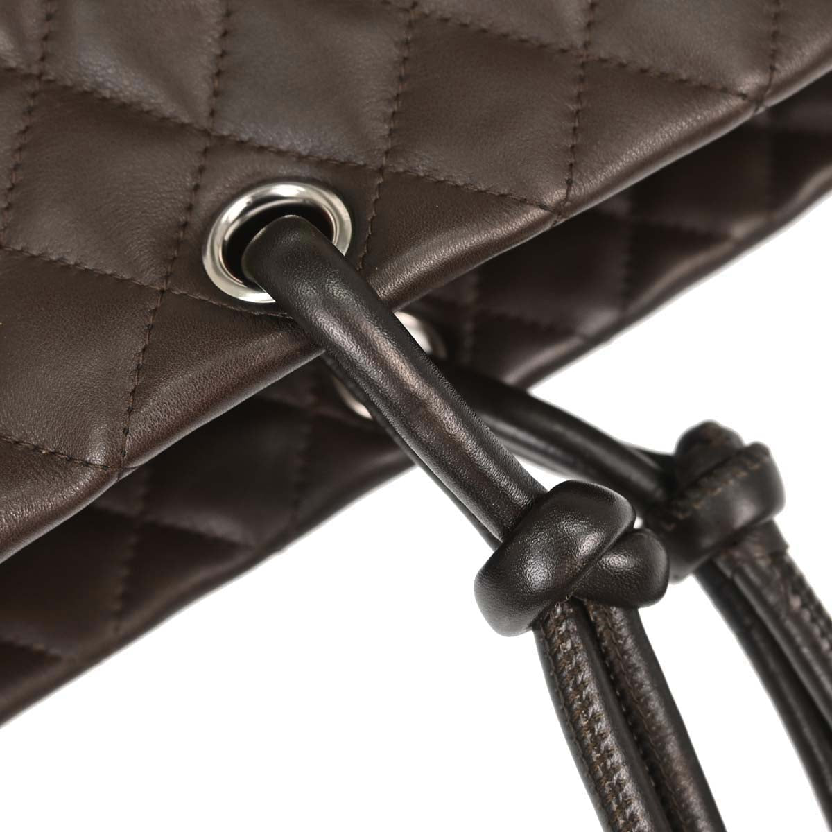 Chanel 2005-2006 Brown Calfskin Cambon Ligne Tote Handbag