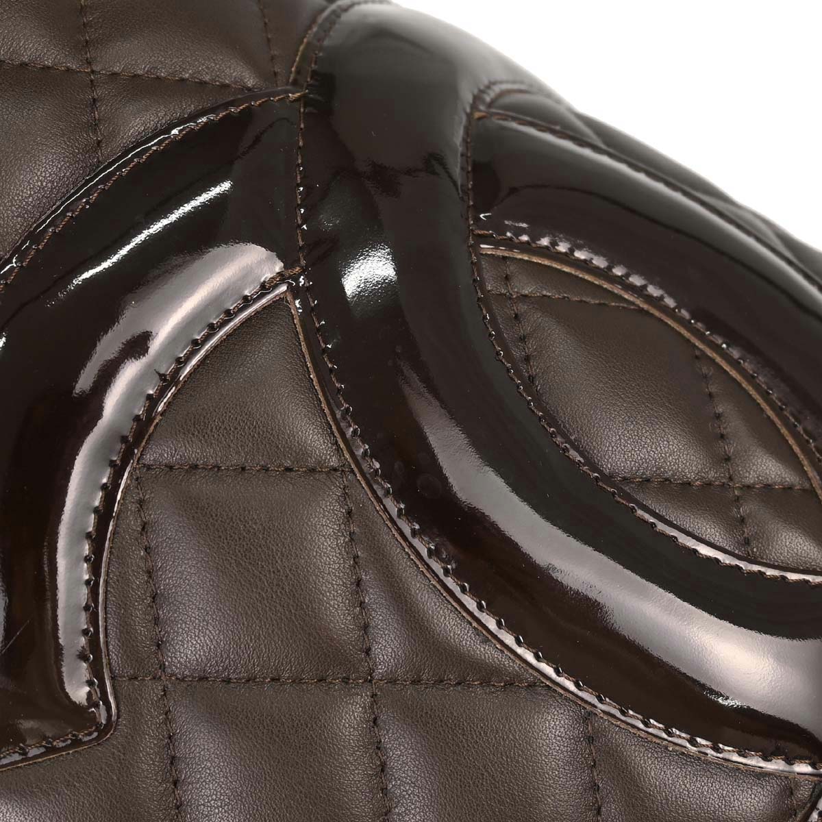 Chanel 2005-2006 Brown Calfskin Cambon Ligne Tote Handbag