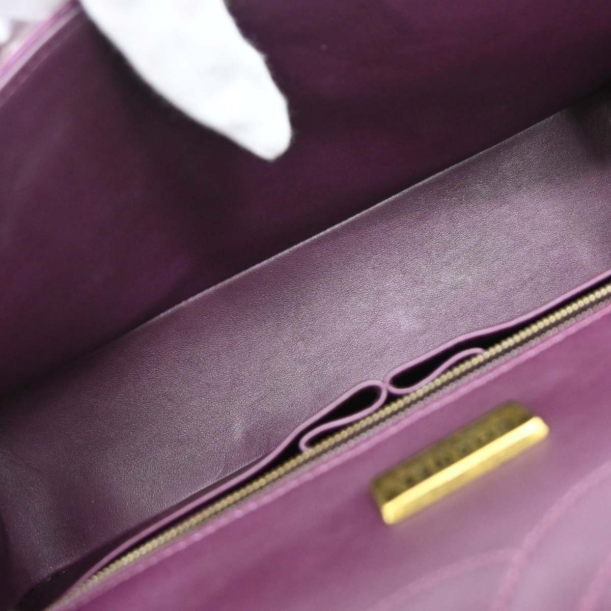 Chanel * Purple Crocodile Classic Single Flap Shoulder Bag