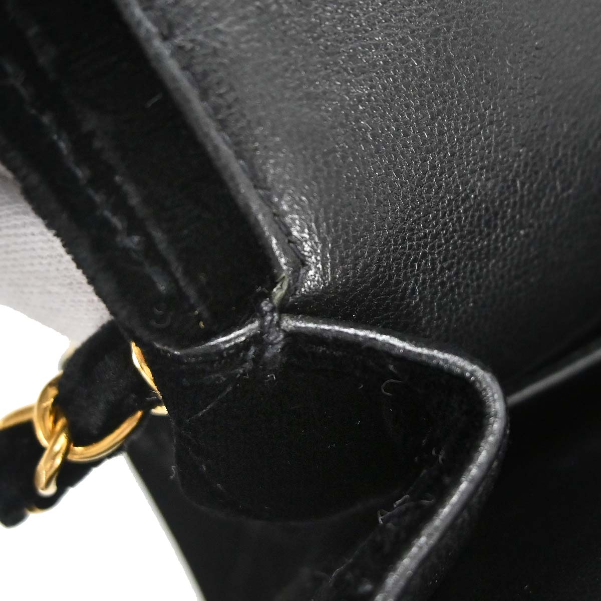 Chanel 1994-1996 Black Velvet Medium Classic Double Flap Shoulder Bag