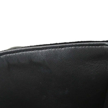 Chanel 1994-1996 Black Velvet Medium Classic Double Flap Shoulder Bag