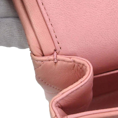 Chanel Pink Lambskin Medium Classic Double Flap Shoulder Bag