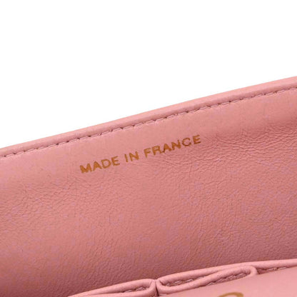 Chanel Pink Lambskin Medium Classic Double Flap Shoulder Bag