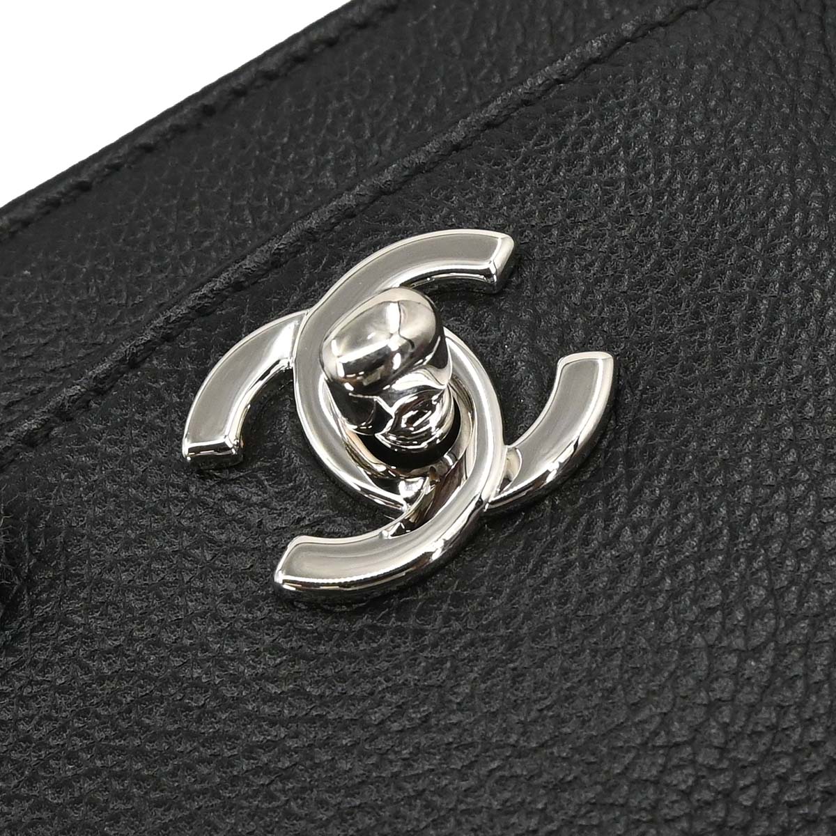 Chanel Black Calfskin Executive Cerf 2way Shoulder Tote Bag