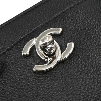 Chanel Black Calfskin Executive Cerf 2way Shoulder Tote Bag