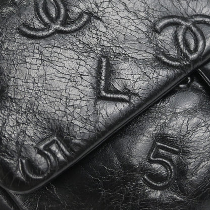 Chanel Black Calfskin Precious Symbols Shoulder Bag