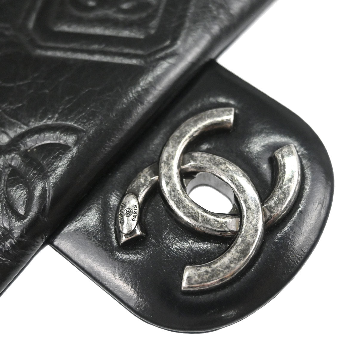 Chanel Black Calfskin Precious Symbols Shoulder Bag