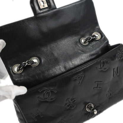 Chanel Black Calfskin Precious Symbols Shoulder Bag