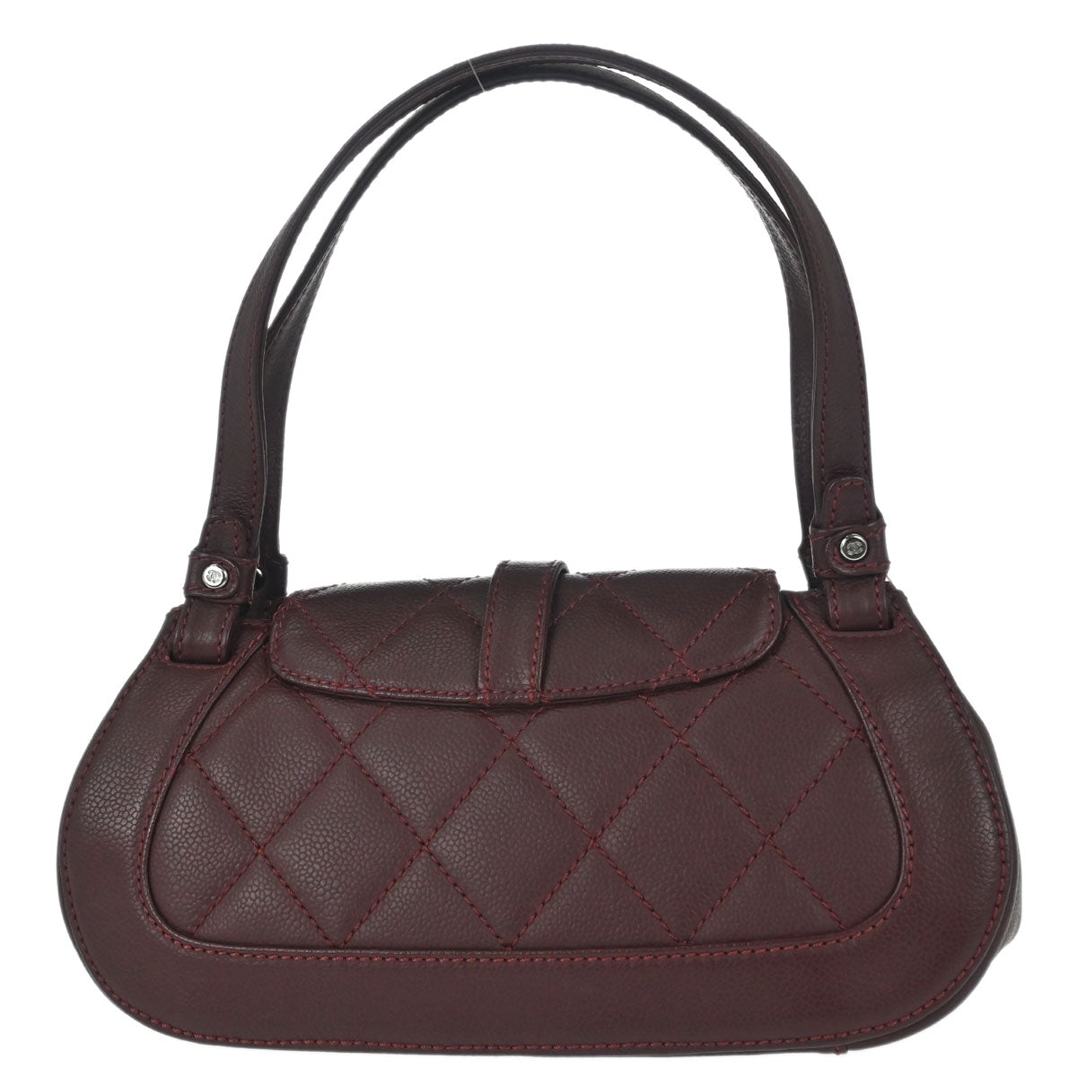 Chanel Bordeaux Caviar Skin Mademoiselle Lock Handbag