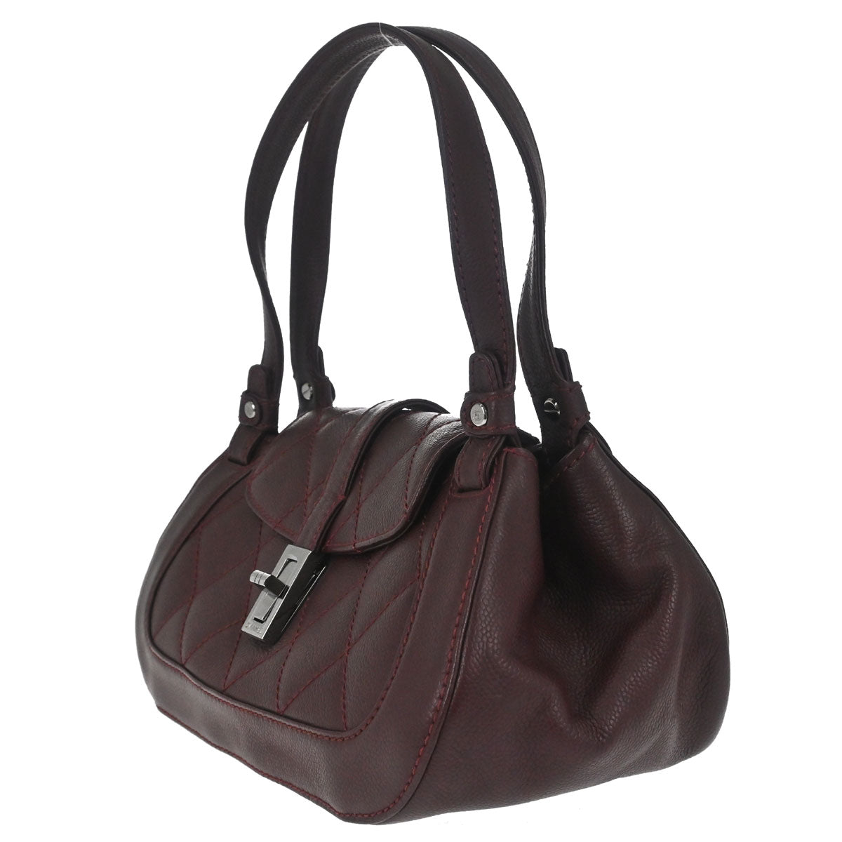 Chanel Bordeaux Caviar Skin Mademoiselle Lock Handbag