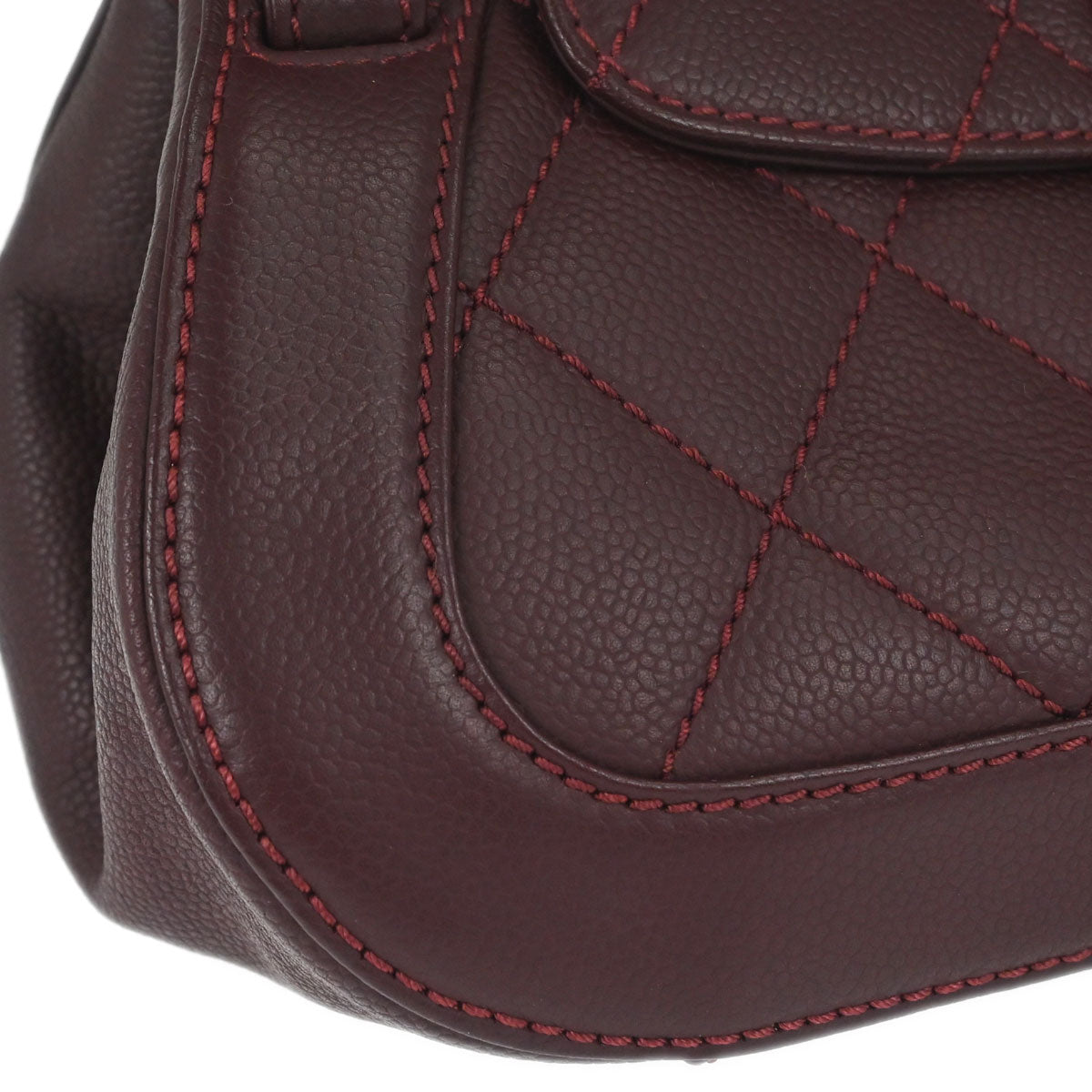 Chanel Bordeaux Caviar Skin Mademoiselle Lock Handbag