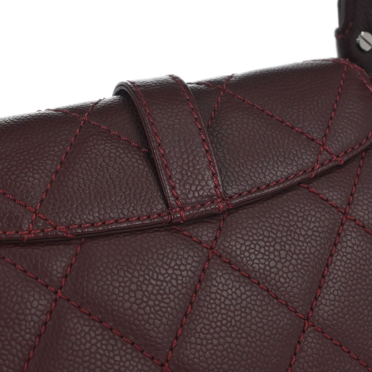 Chanel Bordeaux Caviar Skin Mademoiselle Lock Handbag