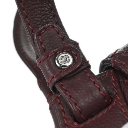 Chanel Bordeaux Caviar Skin Mademoiselle Lock Handbag