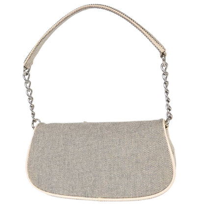 Chanel 2005-2006 Black White Canvas Camellia No.5 CC Handbag