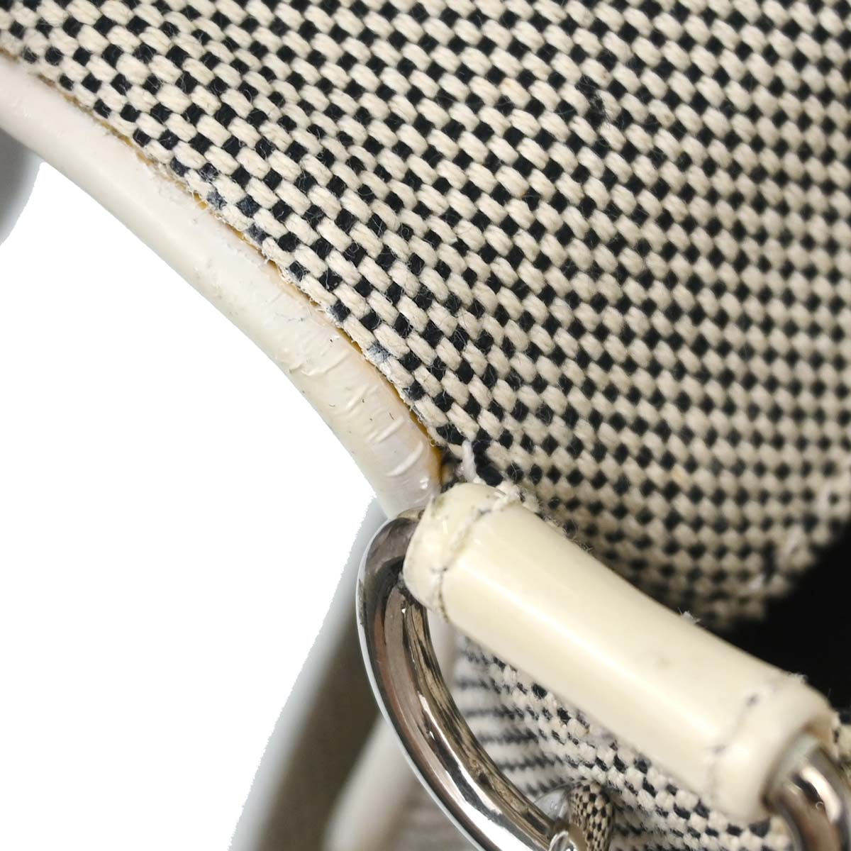 Chanel 2005-2006 Black White Canvas Camellia No.5 CC Handbag