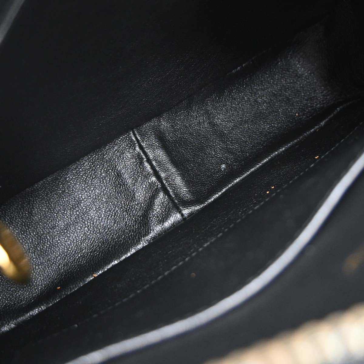 Chanel Black White Lambskin Camera Bag Small