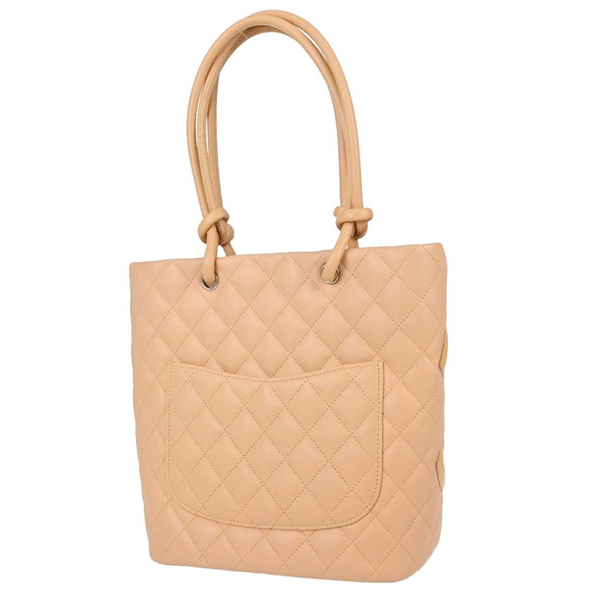 Chanel Beige Calfskin Cambon Ligne Tote Handbag
