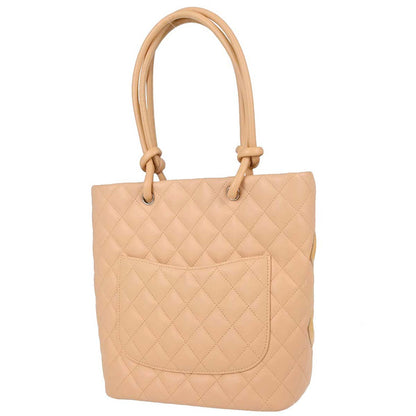 Chanel Beige Calfskin Cambon Ligne Tote Handbag