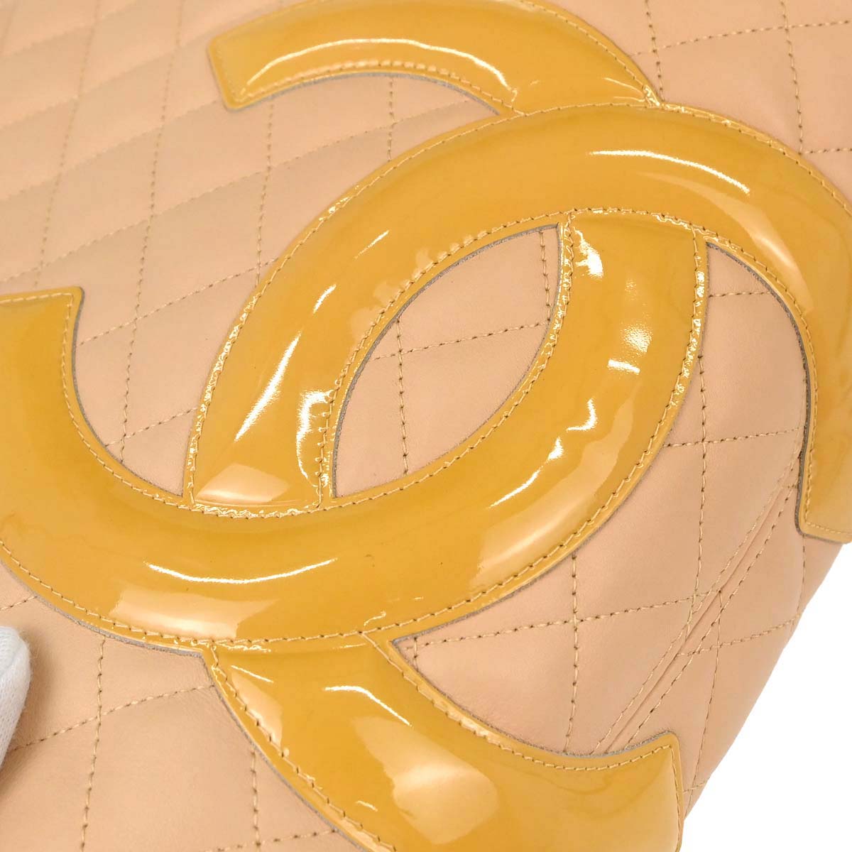 Chanel Beige Calfskin Cambon Ligne Tote Handbag