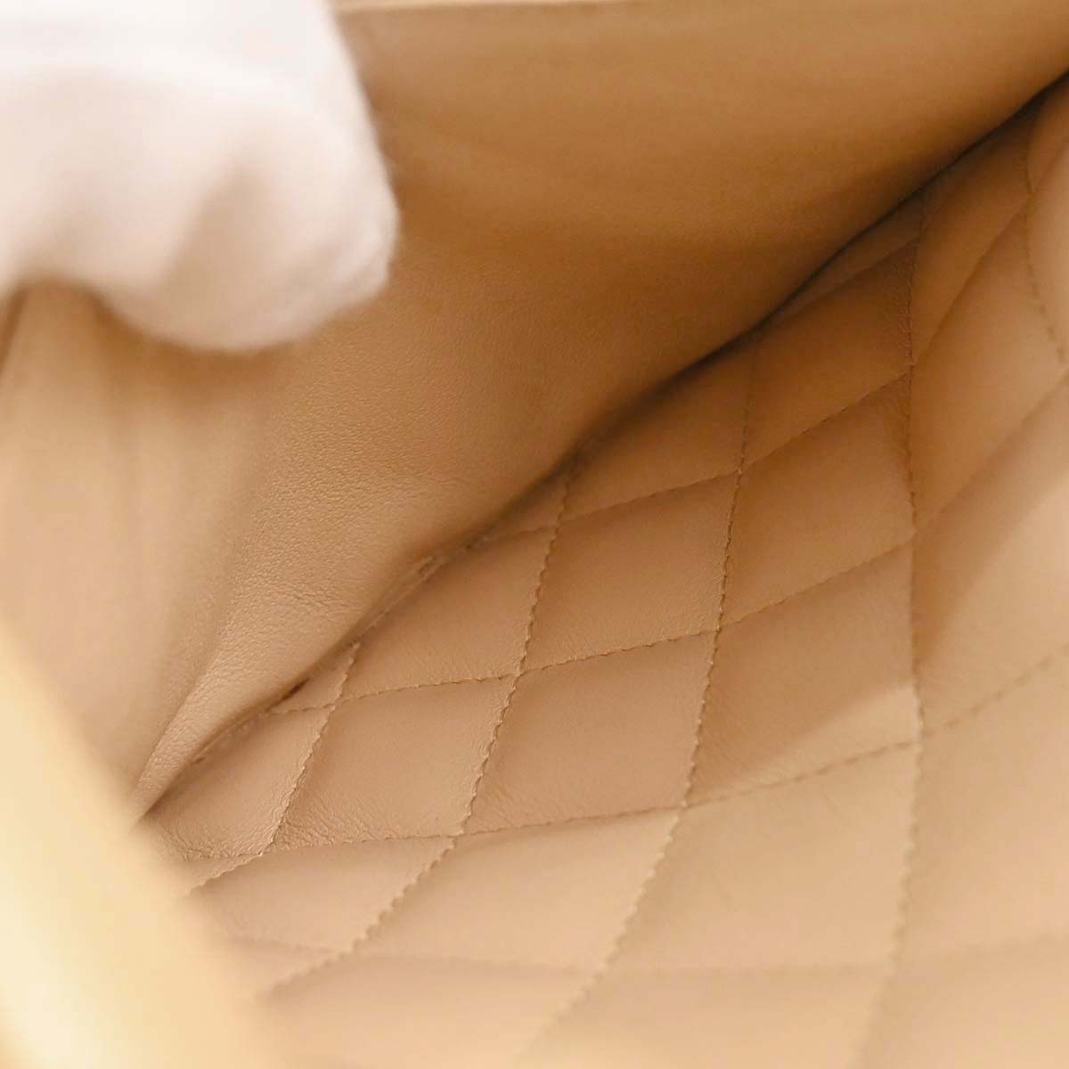 Chanel Beige Calfskin Cambon Ligne Tote Handbag