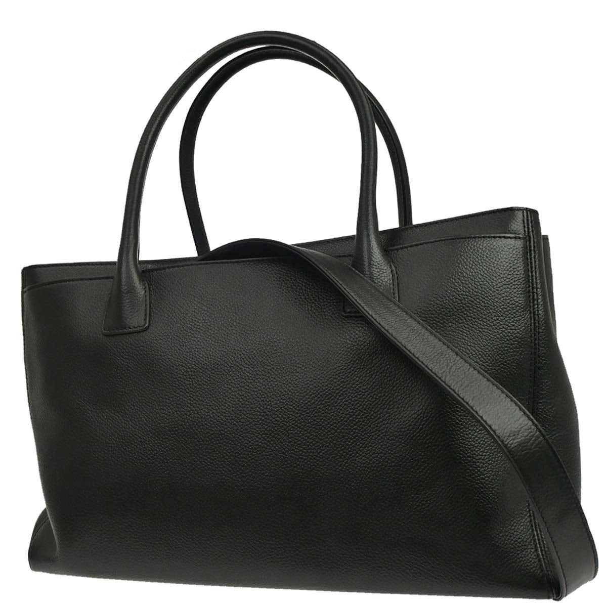 Chanel Black Calfskin Executive Cerf 2way Shoulder Tote Bag
