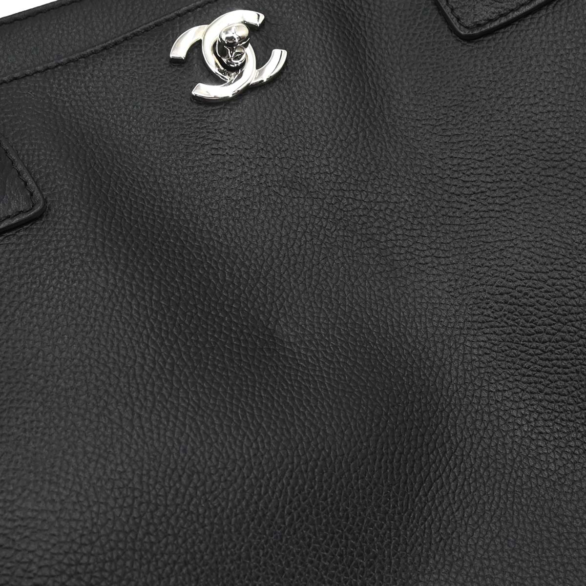 Chanel Black Calfskin Executive Cerf 2way Shoulder Tote Bag