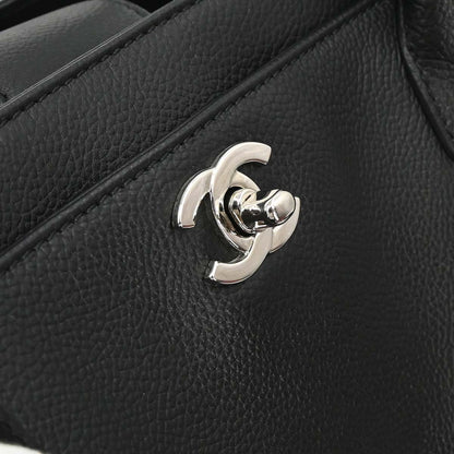 Chanel Black Calfskin Executive Cerf 2way Shoulder Tote Bag