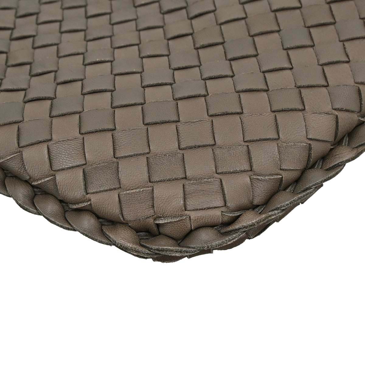 Bottega Veneta Brown Lambskin Intrecciato Hobo Handbag
