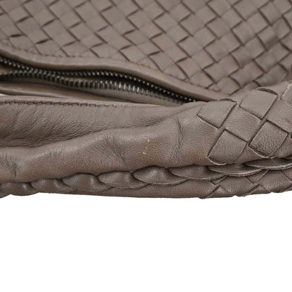Bottega Veneta Brown Lambskin Intrecciato Hobo Handbag