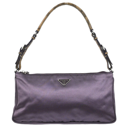 Prada * Purple Satin Lizard Handbag