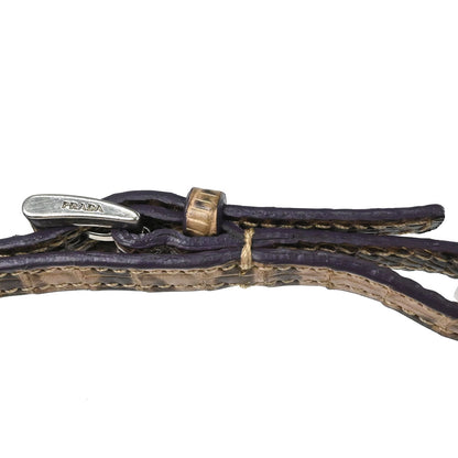 Prada * Purple Satin Lizard Handbag