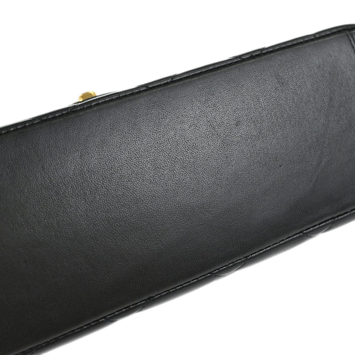 Chanel 1996-1997 Black Lambskin Medium Diana Shoulder Bag