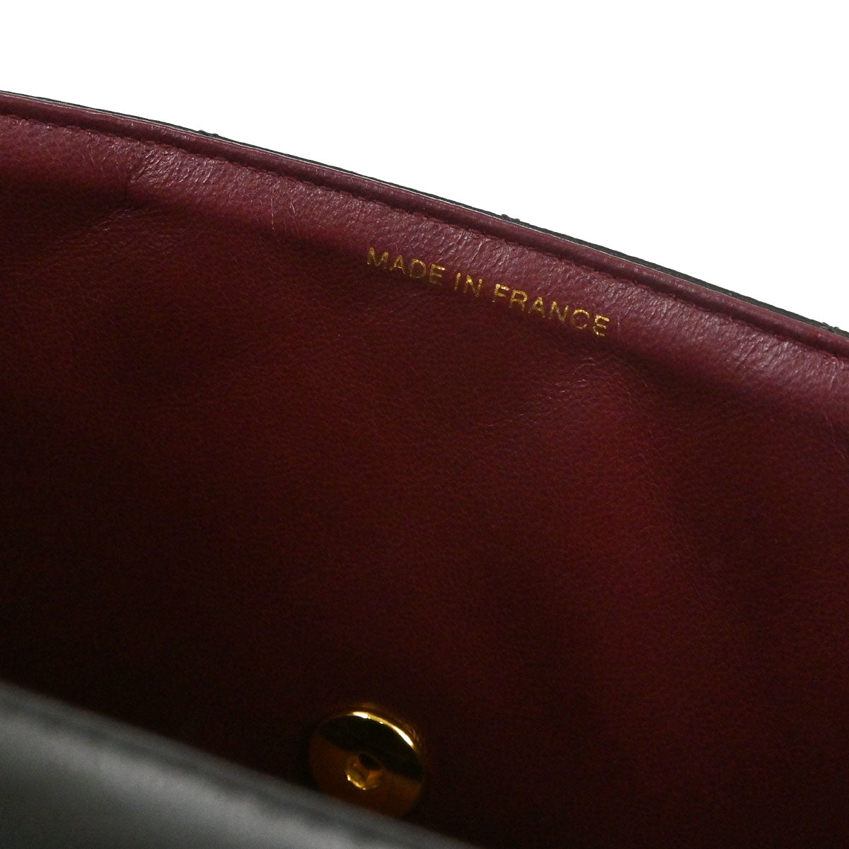 Chanel 1996-1997 Black Lambskin Medium Diana Shoulder Bag