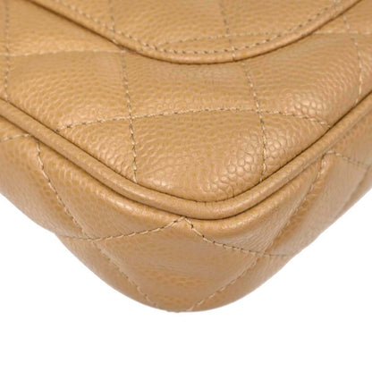 Chanel 2003-2004 Beige Caviar Skin Handbag