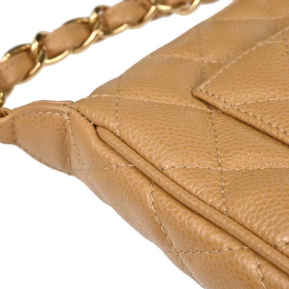 Chanel 2003-2004 Beige Caviar Skin Handbag
