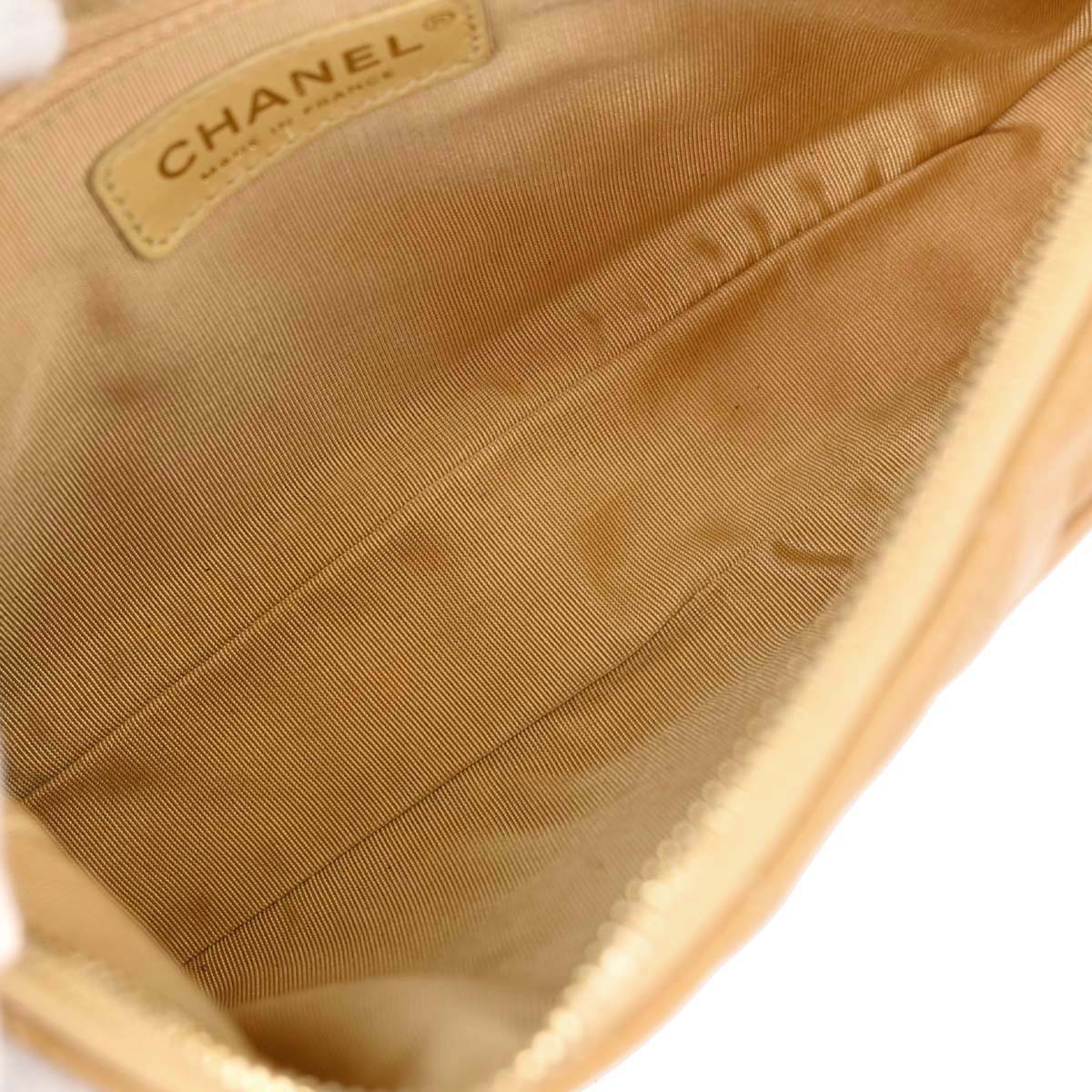Chanel 2003-2004 Beige Caviar Skin Handbag