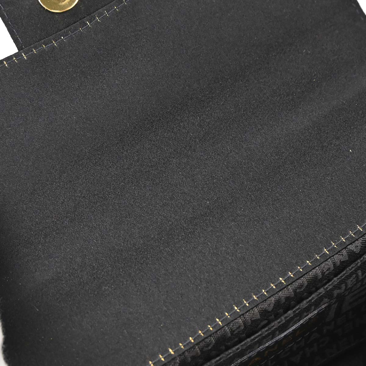 Chanel 2003-2004 Black Satin Camellia Choco Bar Shoulder Bag