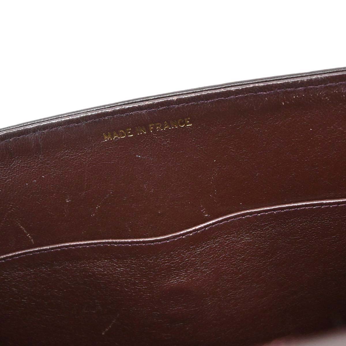 Chanel Brown Lambskin Straight Flap Shoulder Bag