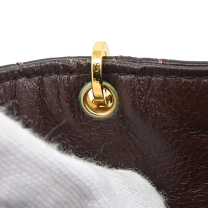 Chanel Brown Lambskin Straight Flap Shoulder Bag