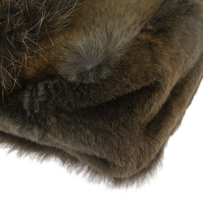 Chanel Brown Rabbit Fur Shoulder Bag
