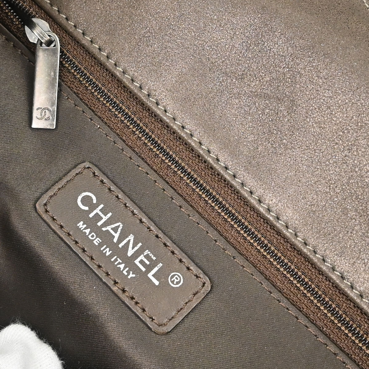 Chanel Brown Rabbit Fur Shoulder Bag