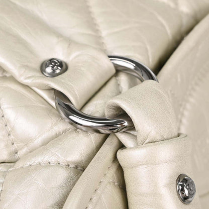 Chanel 2005-2006 Ivory Calfskin Lady Braid Tote Handbag